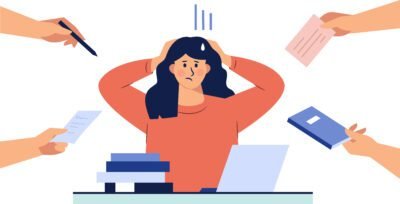 Woman Stressed at Work - Mental Health Affects Nearly Half of Women at Work