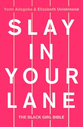 Bright pink cover with large white text and subtle vertical lines. The book shares stories and practical advice centering the experiences of Black British women navigating career, ambition, and identity.