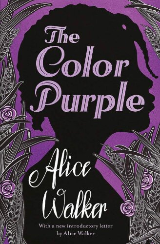 Cover of The Color Purple by Alice Walker, displaying a purple backdrop with a silhouetted profile framed by decorative foliage. The rich colour and framing evoke the novel’s focus on resilience, sisterhood, and Black women’s lives in the American South.